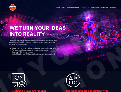 Gaming page design gaming graphic design ui web design web development website