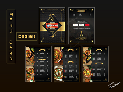Menu Card Design branding design service vector