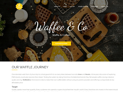 Waffee & Coffee Website Design