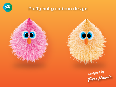 Pluffy Hairy Cartoon