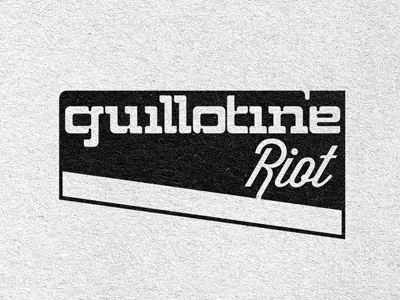 Guillotine Riot Logo Concept band logo
