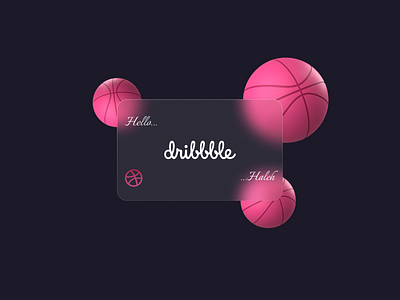 Hello Dribbble! app design ui ux