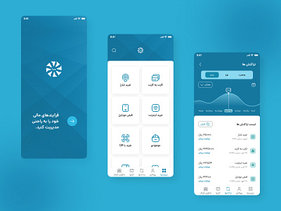 The financial application app design ui ux