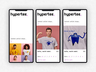 Website Design: Hypertee.