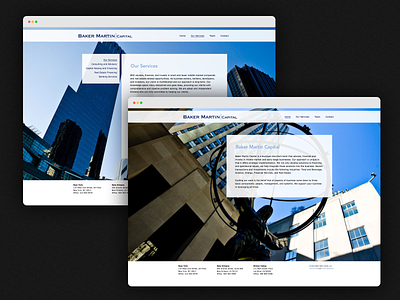 Website Design: Financial Services fintech graphic design ui web