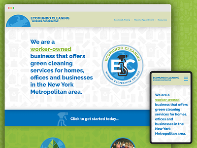 Website Design: Cleaning Coop graphic design ui web design website