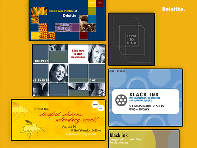 Interactive Design: Deloitte corporate design graphic design interactive ui