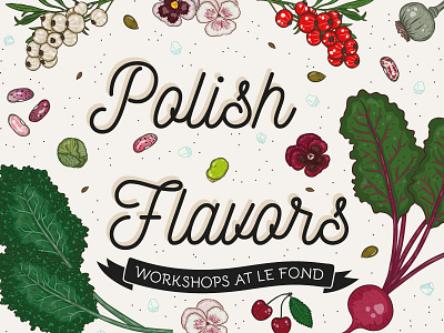 Polish Flavors fruit illustration illustrator poster stickyhat vectors vegetable
