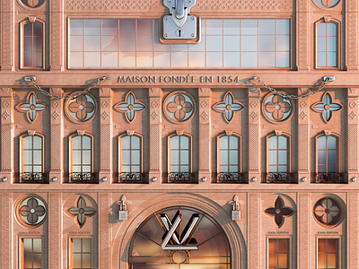 Louis Vuitton Aesthetic architecture building facade fashion hypebeast louis vuitton luxury