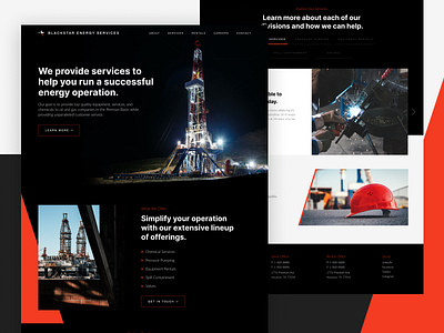 Energy Services Website Homepage Template