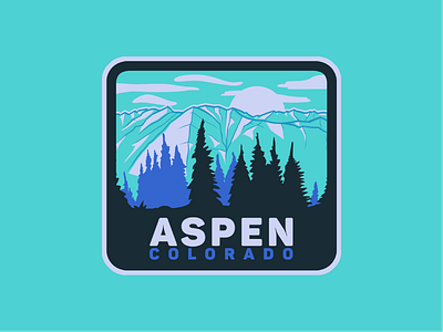 Aspen, CO Patch aspen badge canoes cold colorado mountains patch