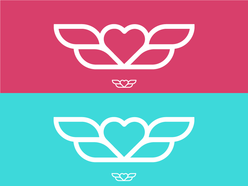 Wing/Heart Logo by Riley J. Hennigh on Dribbble