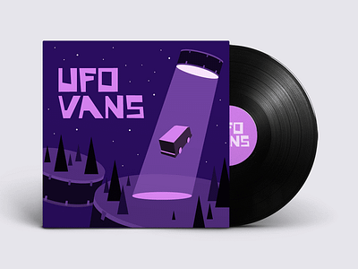 UfoVans Album Art abduction album band cover drums jazz music travelers ufo van vinyl