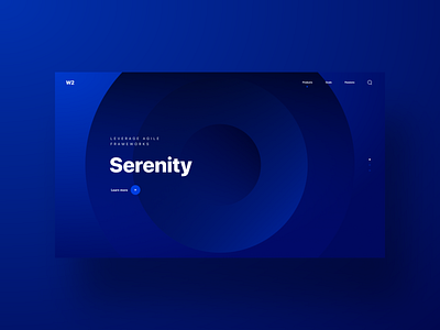 Geometry and gradients web - concept design blue circle geometry gradient headline home page landing page minimal typography web web app website