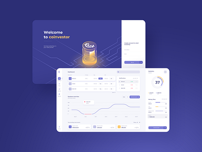 Cryptocurrency Dashboard - concept design