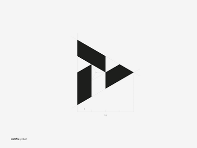 Symbol for Motiffo brand agency. avatar black and white brand branding design letter m logo monogram phoenix symbol vector