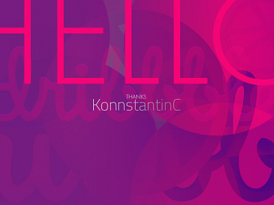 Let`s get this started! Hello Dribbblers ! dribbble graphic design hello splash thanks welcome