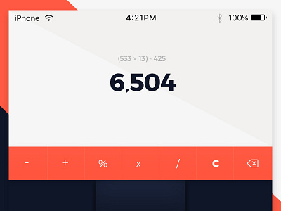 Calculator design for phone