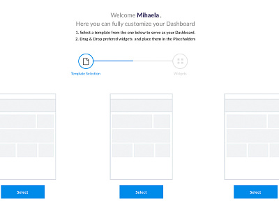 Dashboard configuration configure dashboard drag and drop widgets