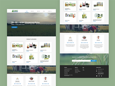 Leads Environmental Health agriculture equipment home page pesticides products redesign ui ux web web design