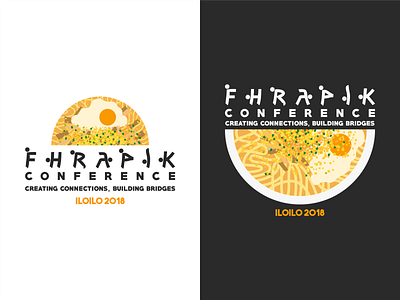 FHRAPIK CON 2018 Logo 2018 batchoy conference egg event food logo noodles soup