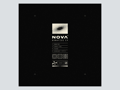 Nova — Bonfide EP [IFS027] abstract bass music creative direction dubstep frequency geometric graphic design iconography illustration linework music nova space stars supernova vector