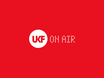 UKF On Air Logo bass branding design dots graphic design identity logo logo design music ukf