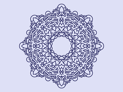 Mandala drawing illustration linework mandala mirror mirrored monoline pattern rotate