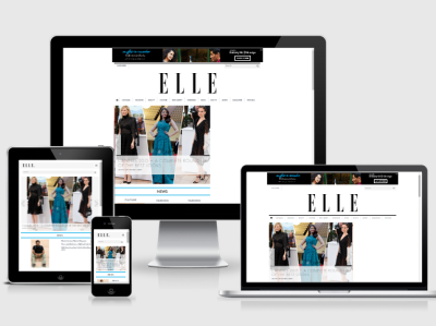 ELLE -WordPress based online Magazine blog website branding design fashion blog website logo online magazine design php design web design website design wordpress web design