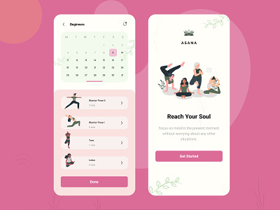 Yoga App moblieapp ui yoga