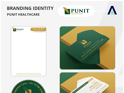 Brand Identity Design Worl - Punit HealthCare branding logo ui