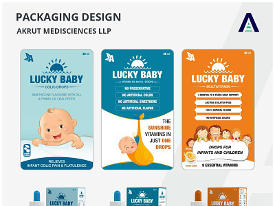 Packaging Design Work - Akrut branding graphic design