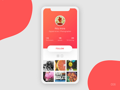 User Profile 006 dailyui user profile