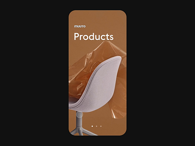 Muuto • Menu animation app branding design figma flat menu minimal ui