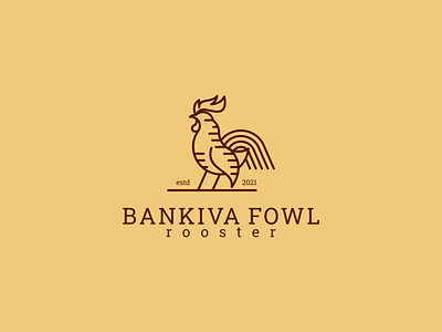 Bankiva Fowl Rooster Logo