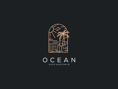 Ocean Surf And Swim Logo