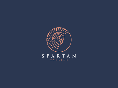 Spartan Logo art brand branding design fighter graphic design illustration lineart logo martial neatlineart spartan logo trojan ui vector