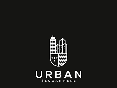 Urban Logo art branding city design graphic design illustration lineart logo neatlineart ui urban logo vector