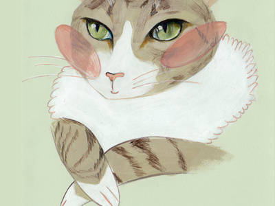Gracie cats handmade illustration