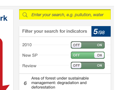 Filters filters focus search filters switch