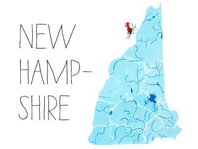 New Rampshire counties illustration new hampshire rivers skiing