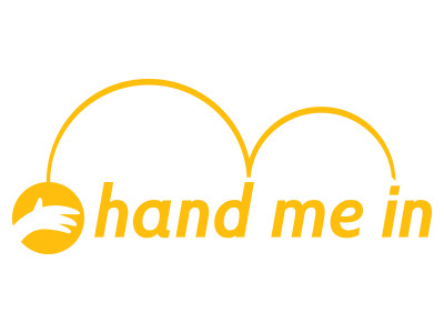 Hmi brand design hand identity logo orange yellow