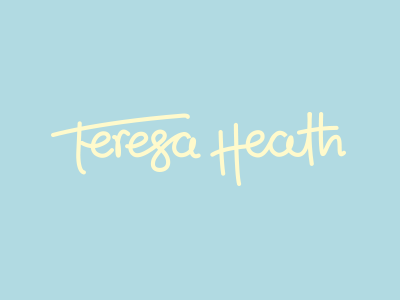 Heresa Teath curves hand drawn logotype typography