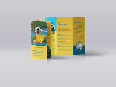 Travel trifold brochure design