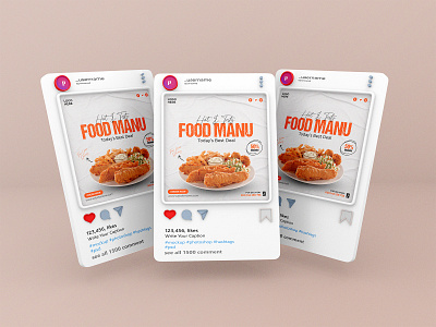 Food social media post and Instagram post design