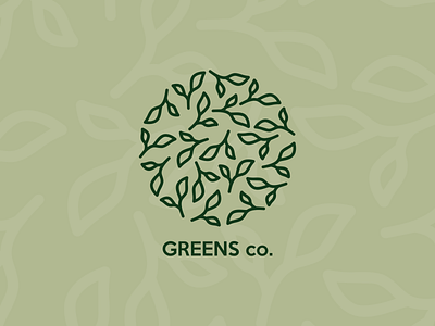 GREENS co. / logo brand brand ideniuty branding design graphic design icon identity logo logo design logo designer logomark modernlogo naturelogo vector