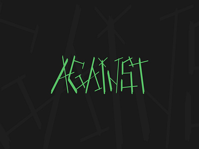 AGAINST / tshirt design