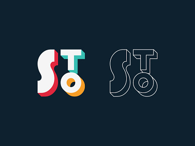 Logo STO brand design graphic design icon logo logo love love logo vector
