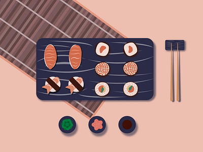 SUSHI KIT design graphic design illustration