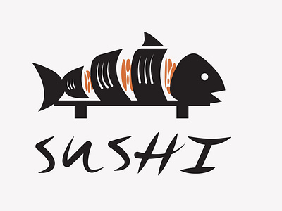 logo "sushi" design graphic design logo vector